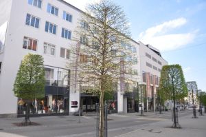Ein Teil der Bahnhofstraße ist seit 2013 der neueste Teil der Kemptener Fußgängerzone
